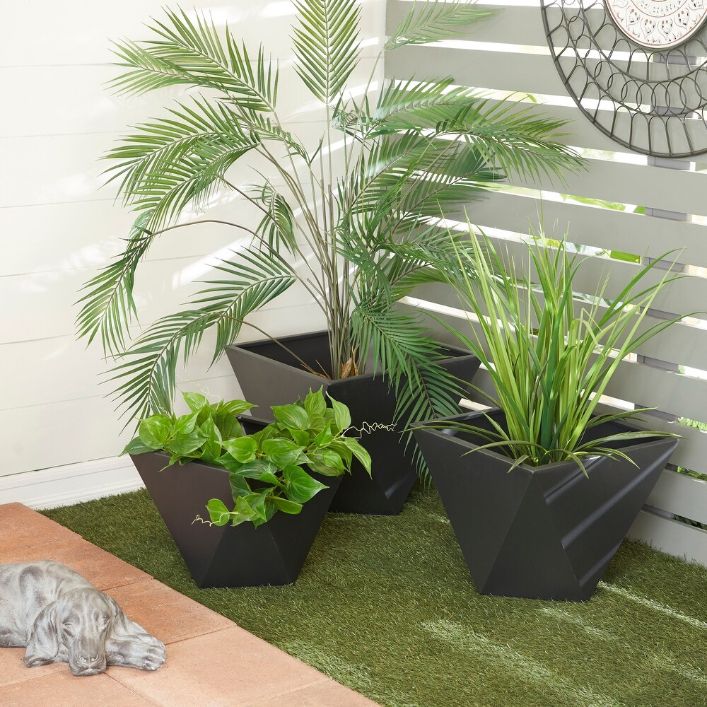 Metal Modern Planters (Set of 3)   S/3 18\