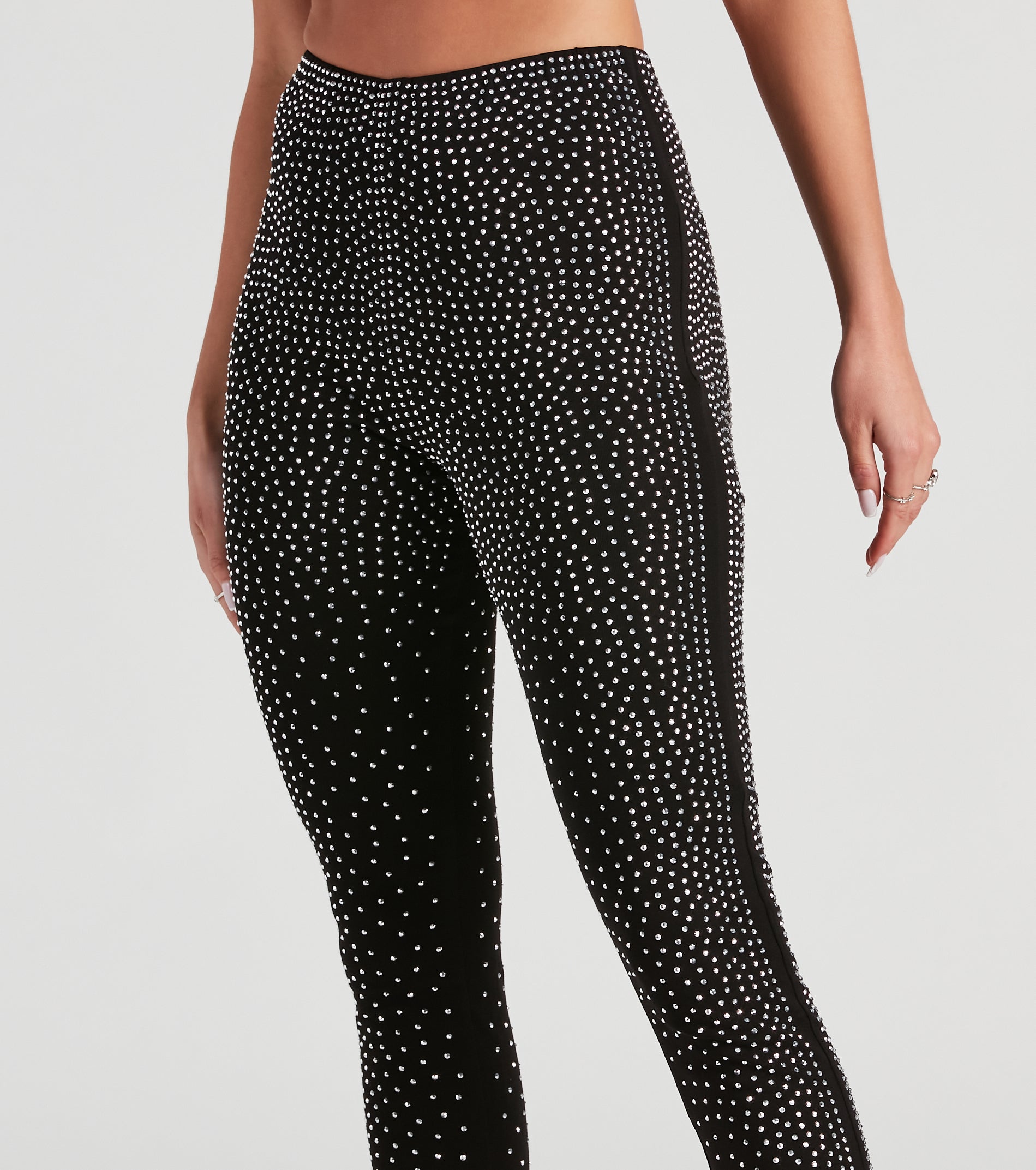 On The Dance Floor Rhinestone Leggings