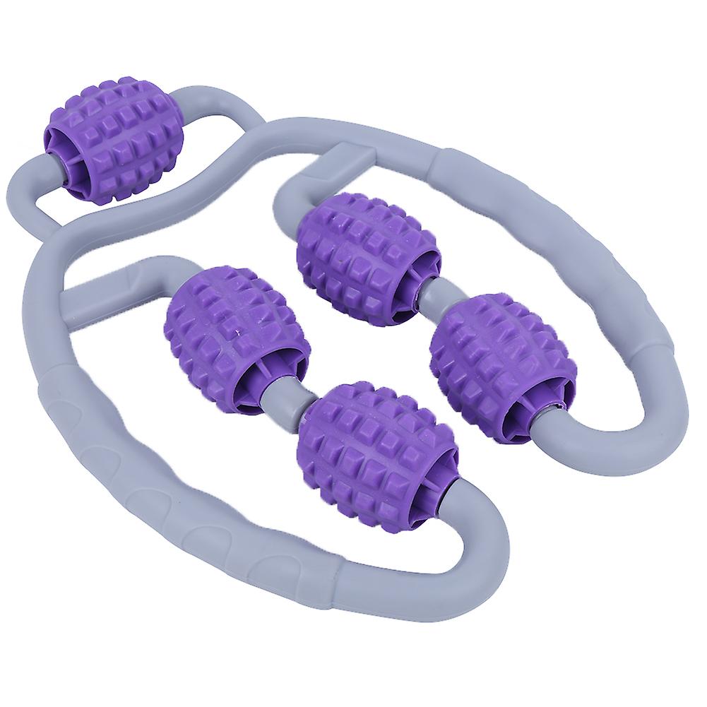 Leg Massager Ring Fitness Roller Massage Equipment Yoga Foam Roller Shaft Dark Purple