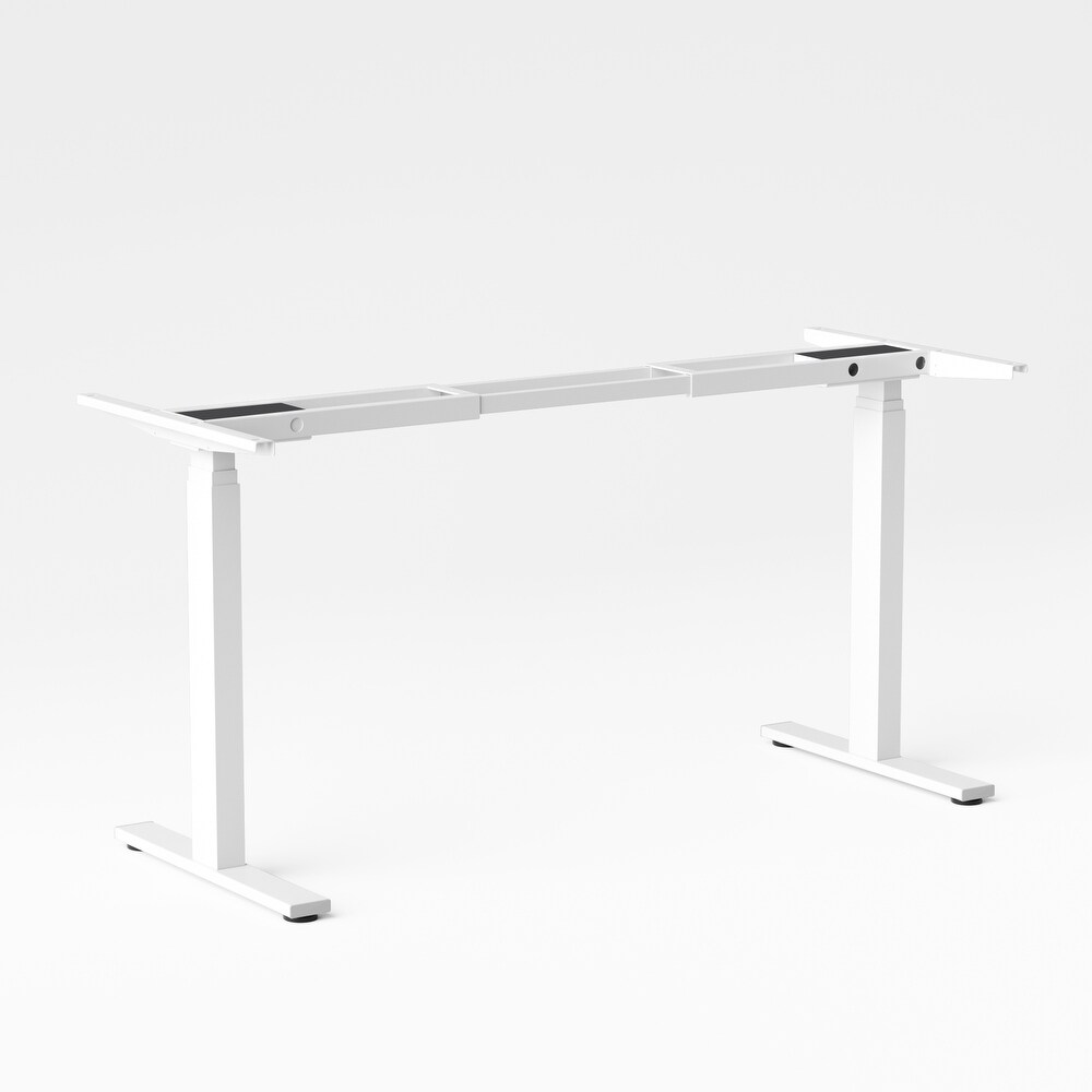 Home Office Electric Height Adjustable Standing Desk Black And White