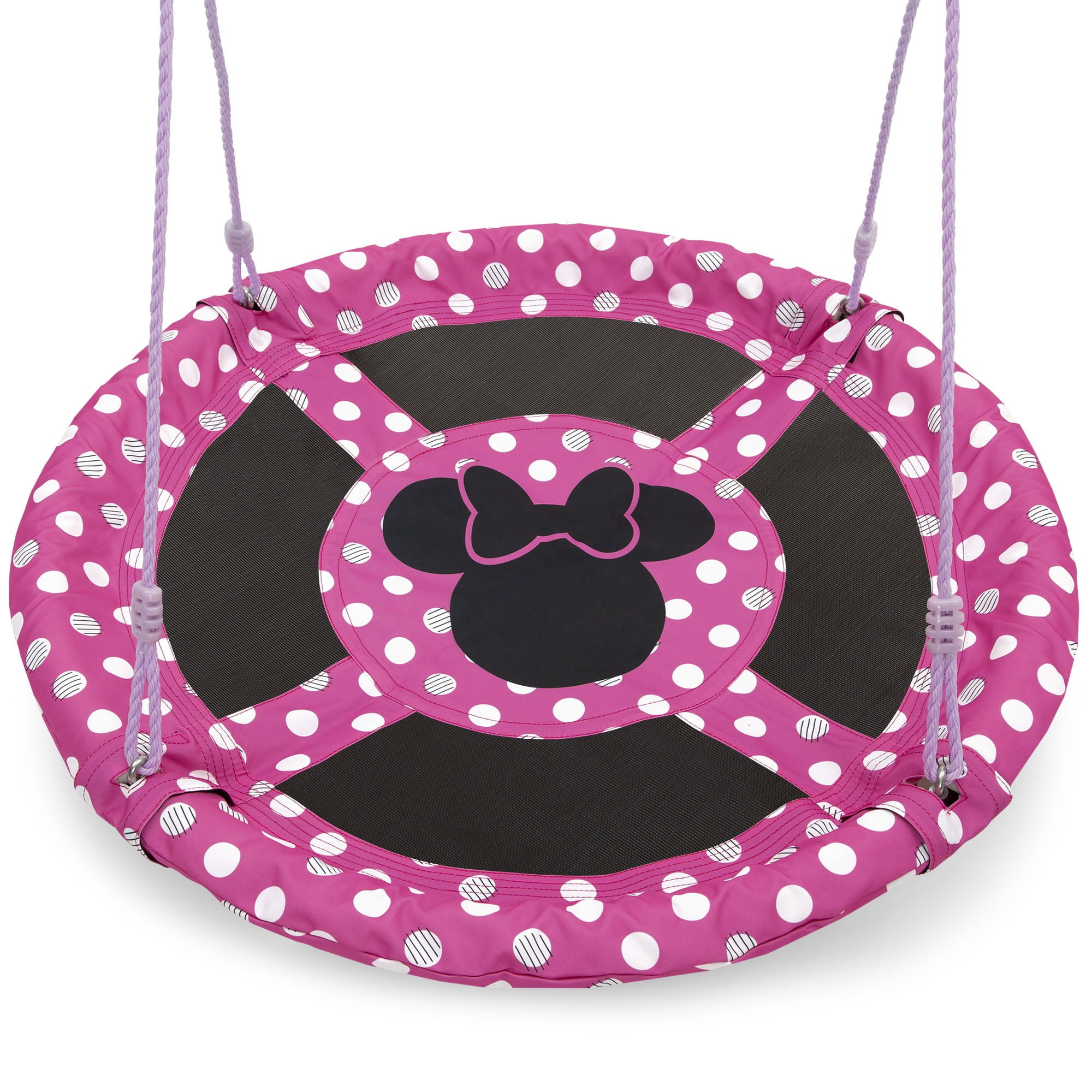 Disney Minnie Mouse 40-inch Saucer Swing – Includes Hardware for Swing Set or Tree Attachment