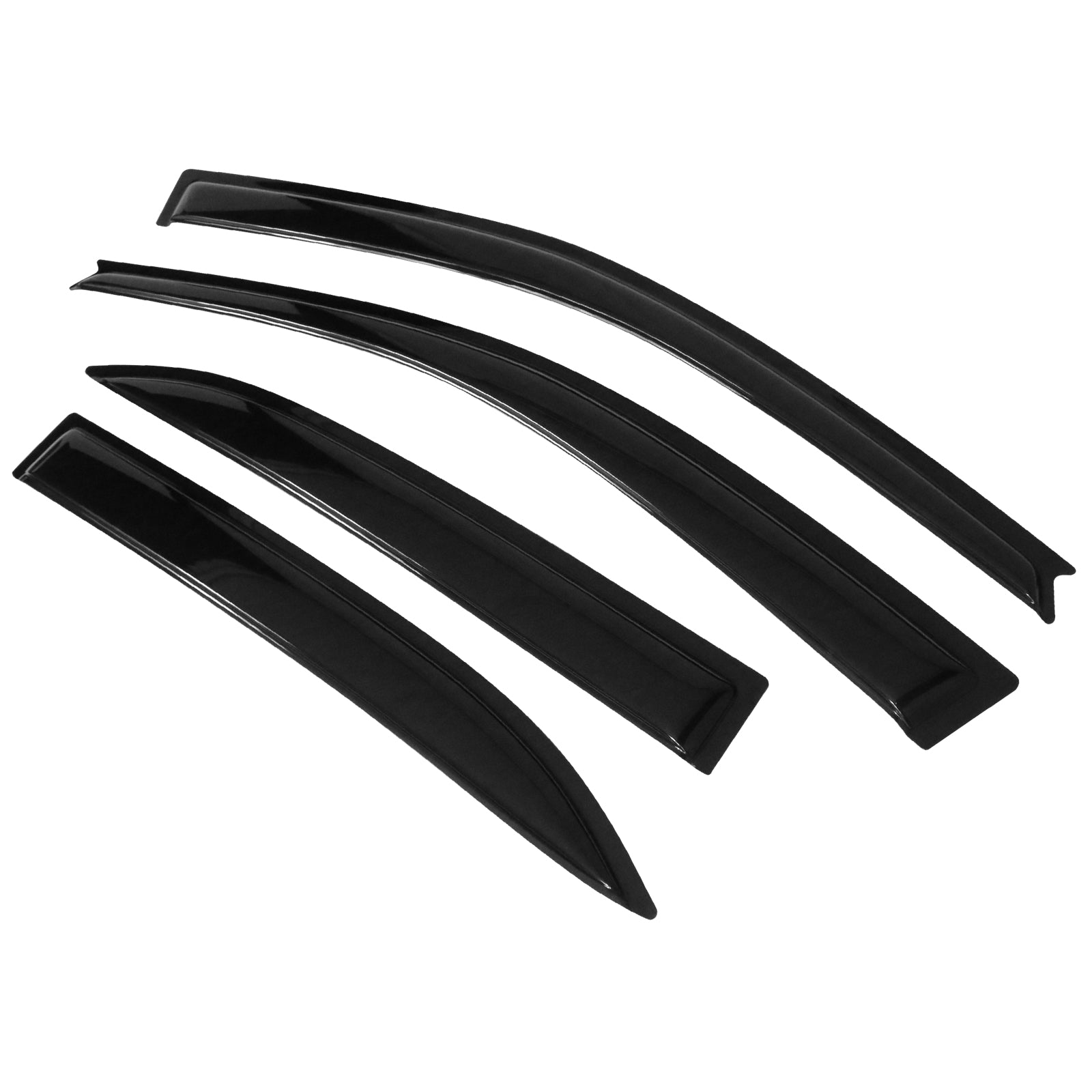 Ikon Motorsports Compatible with 03-08 Toyota Corolla Window Vent Visor Deflector Rain Guard 4Pc Set Outside Mount