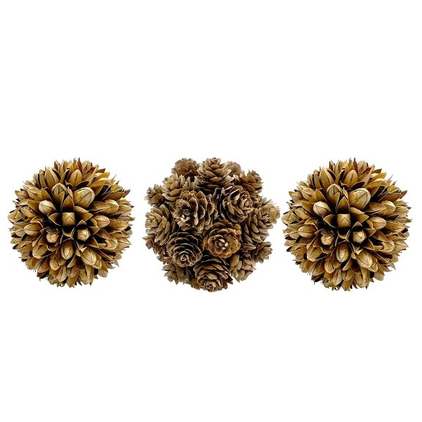 Preserved Pinecone Topiary Balls