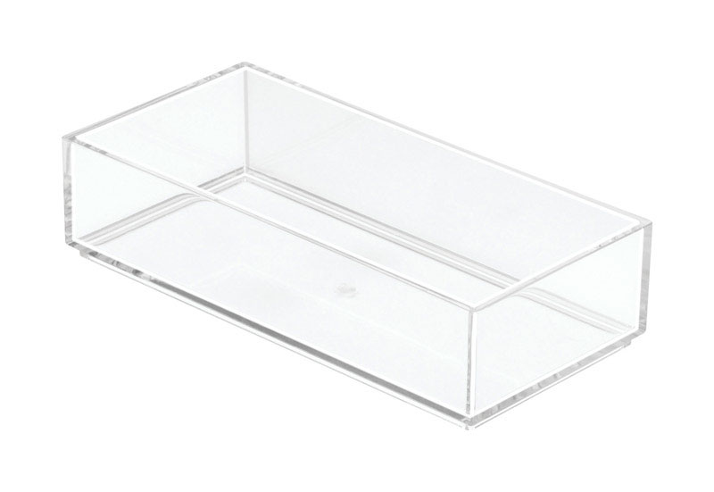 iDesign 2 in. H X 4 in. W X 8 in. D Plastic Cosmetic Organizer