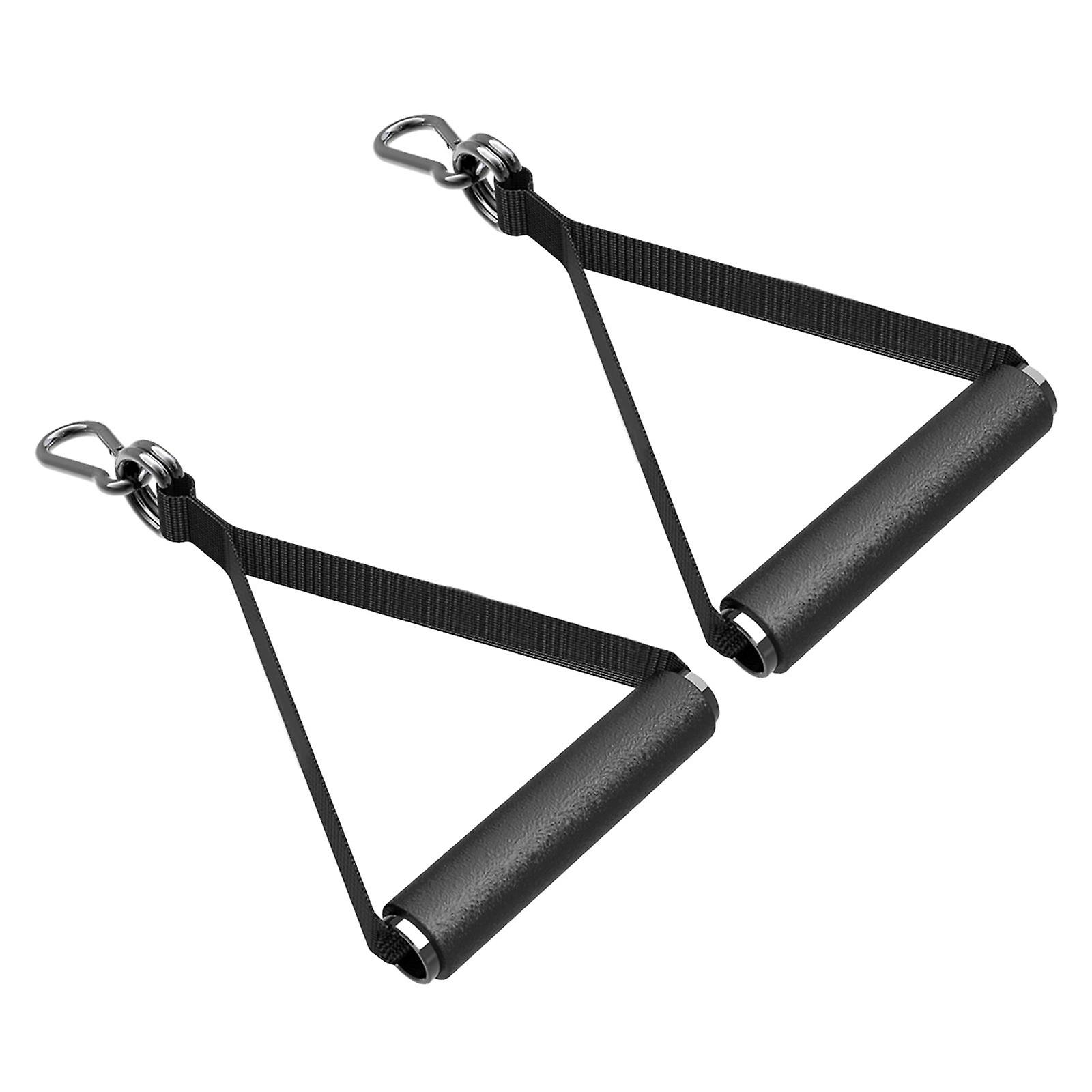 1 Pair Exercise Pull Handles Workout Handles For Biceps Indoor Triceps