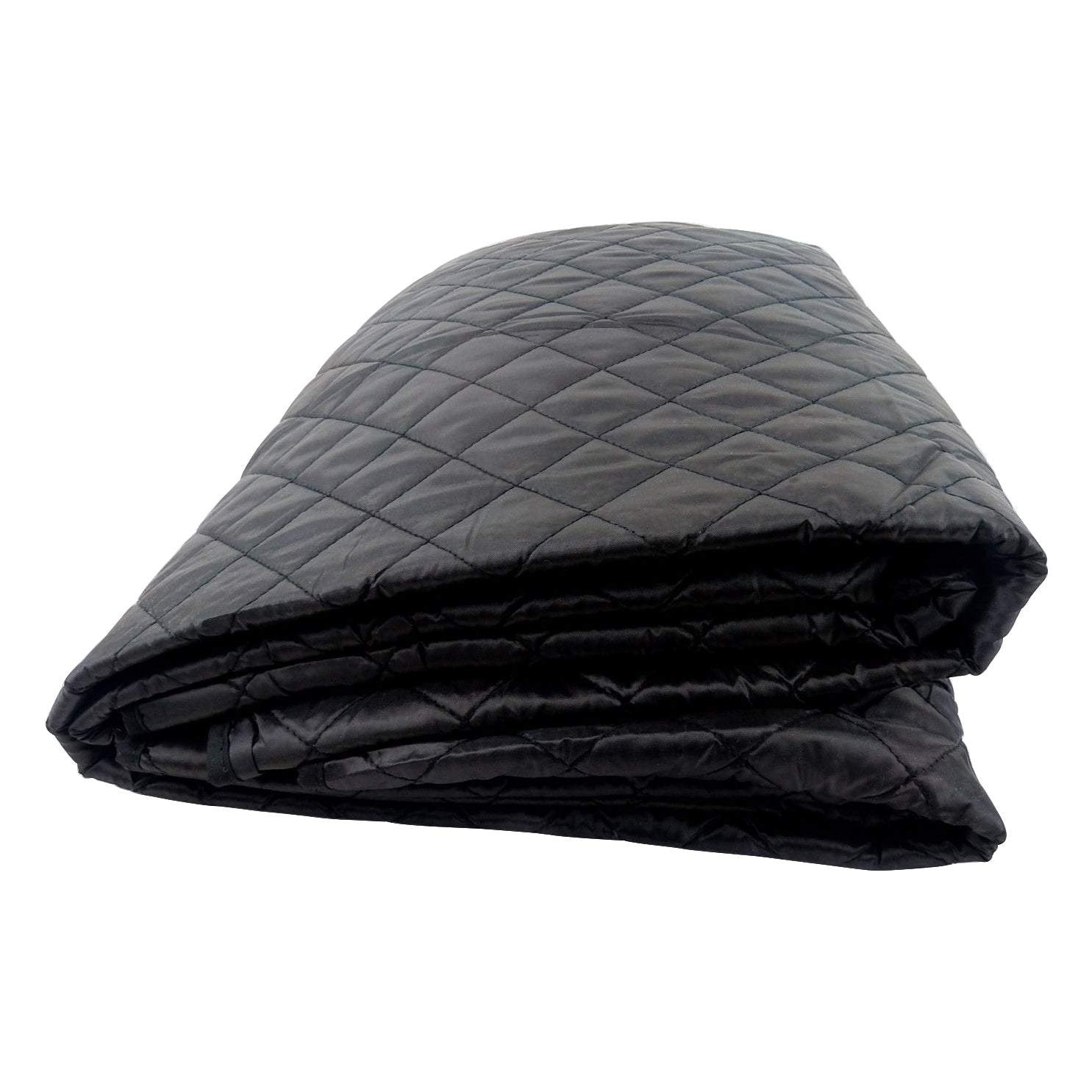 Quilted Pet Seat Cover for Bench Style Seat， 57x46. Black Diamond Pattern.