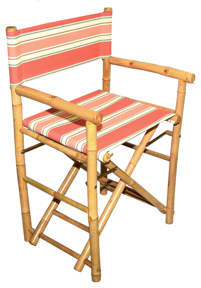 Low Bamboo Director  x27s Chair  Pack of 2   Traditional   Folding Chairs And Stools   by bamboo54  Houzz