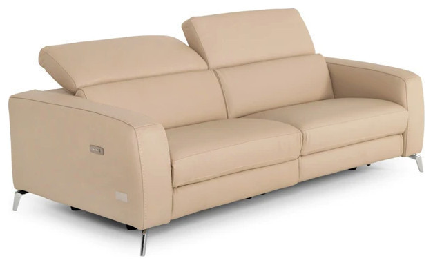 Kenneth Cappuccino Leather 2 Seater 91 quotRecliner Sofa   Contemporary   Loveseats   by Rustic Home Furniture Deco  Houzz