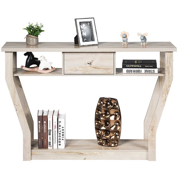 Console Table Modern Easy Assembly Entryway Table