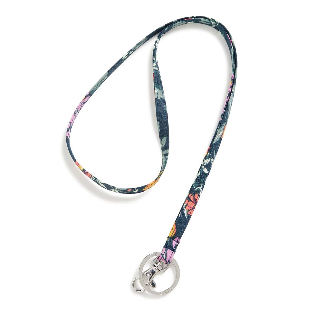 Vera Bradley  Lanyard in Fresh-Cut Floral Green