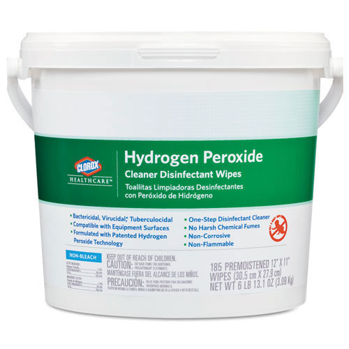 Clorox Hydrogen Peroxide Cleaner Disinfectant Wipes | 11 X 12， 185