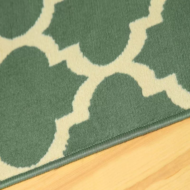 SUPERIOR Modern Quatrefoil Indoor Area Rug