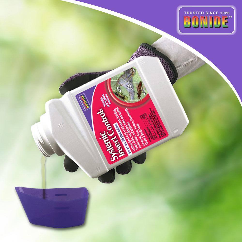 Bonide Systemic Insect Control 16 oz. Concentrate Long Lasting Insecticide for Outdoor Gardening Makes 16 Gallons 941