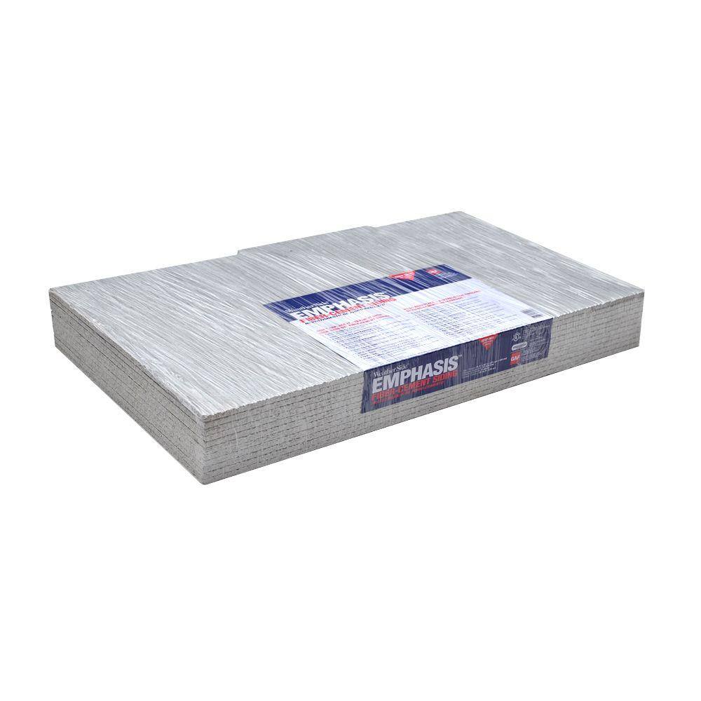 GAF WeatherSide Emphasis 14-58 in. x 25-532 in. Fiber-Cement Siding Shingle (11-Bundle) 2261000WG