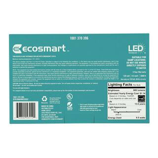 EcoSmart 60-Watt Equivalent A19 Dimmable Energy Star LED Light Bulb Bright White (4-Pack) B7A19A60WESD02