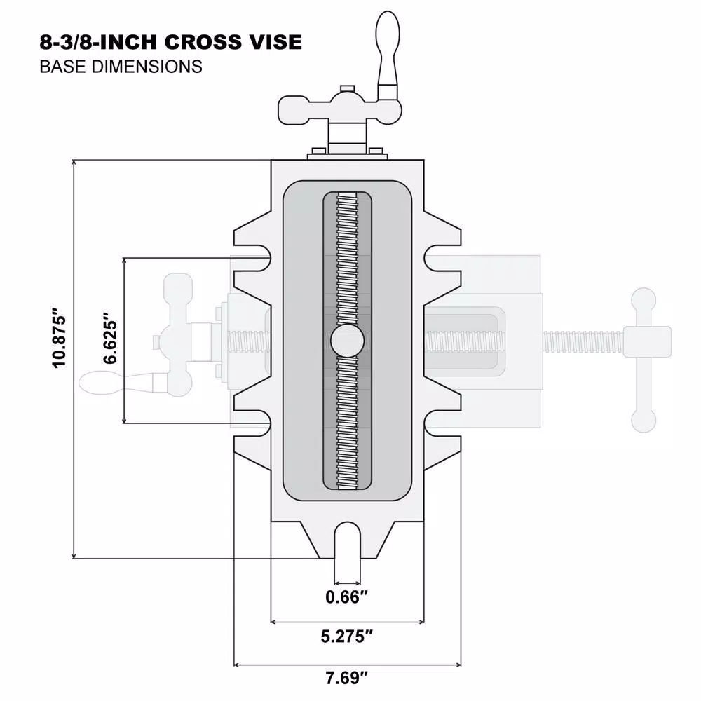 WEN 8-3/8 in. Compound Cross Slide Industrial Strength Benchtop Vise and#8211; XDC Depot