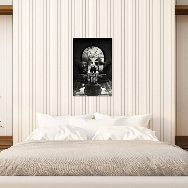 Room Skull Black white By Ali Gulec Unframed Wall Canvas Icanvas