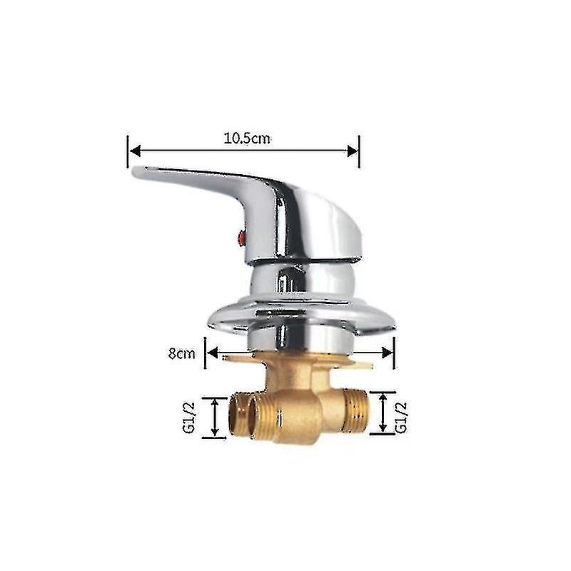 Shower Cabin Mixer Tap Brass Shower Faucet Outlet Diverter Chrome Shower Mixer Tap