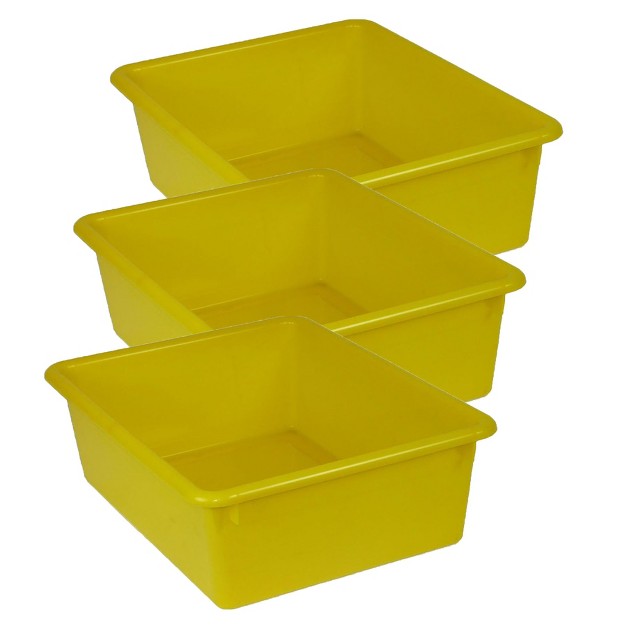 Romanoff Double Stowaway Tray Only Yellow Pack Of 3