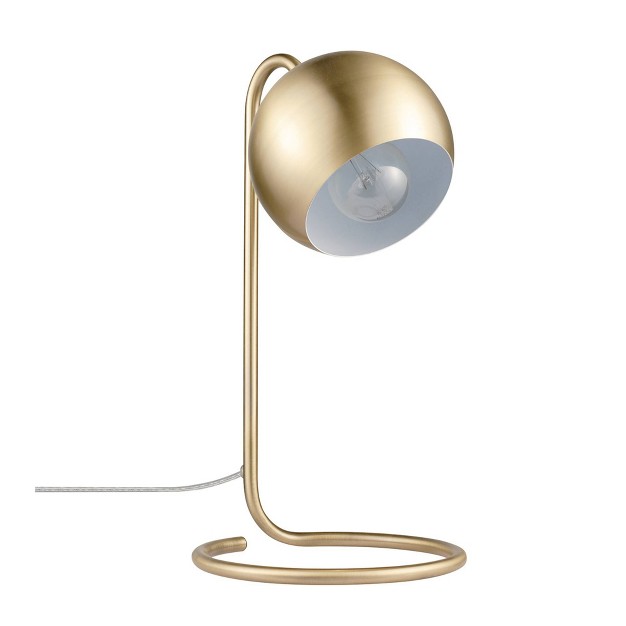 Richmond Desk Lamp With Inner Shade Matte Brass Globe Electric