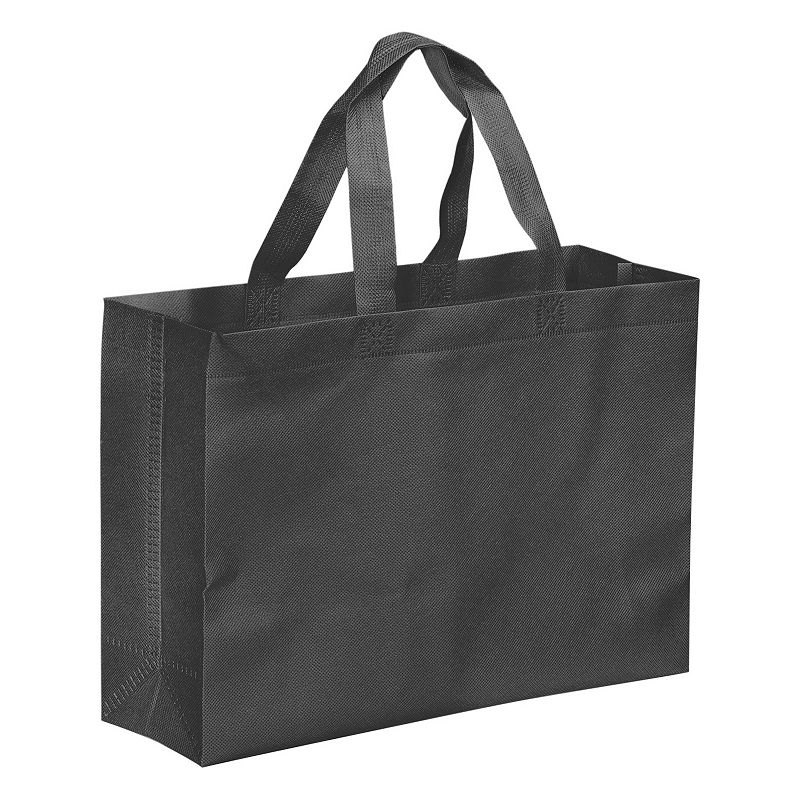 Reusable Gift Bag， 10Pcs Horizontal Style Non-Woven Grocery Tote Bag