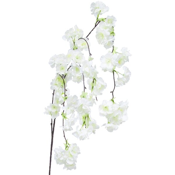 Set of 3 Artificial Hanging Japanese Cherry Blossom Flower Stem Spray 51in