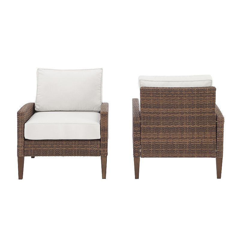 Crosley Capella Outdoor Wicker Chair 2-Piece Set