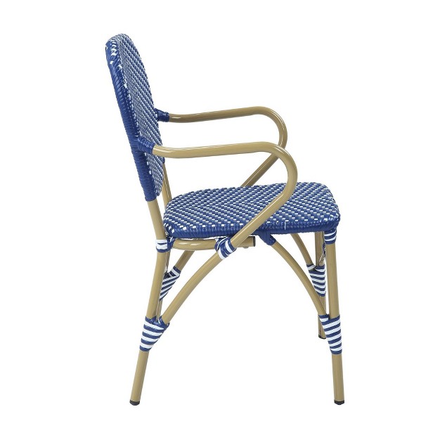 Denny 2pk Patio Chairs Blue Mibasics