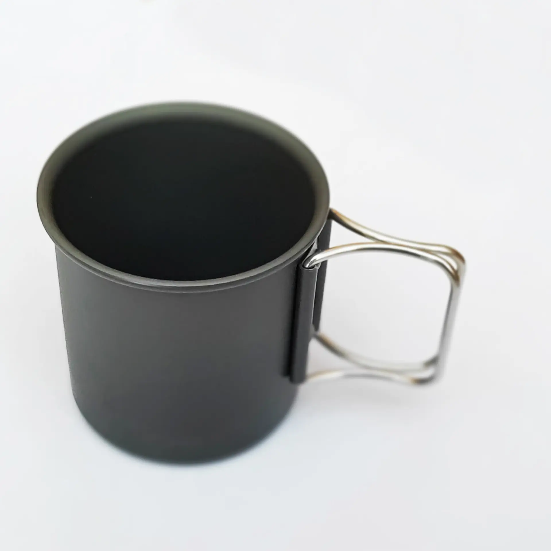 300ml Mini Camping Water Cup Mug Portable Coffee Cup Teacup Folding Handle For Travel Outdoor Hiking Backpacking