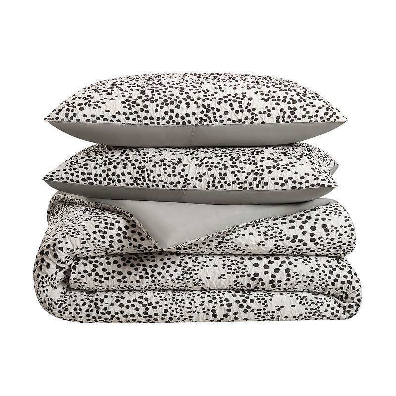 Nine West Nora Leopard Printed Texture Bedding Set