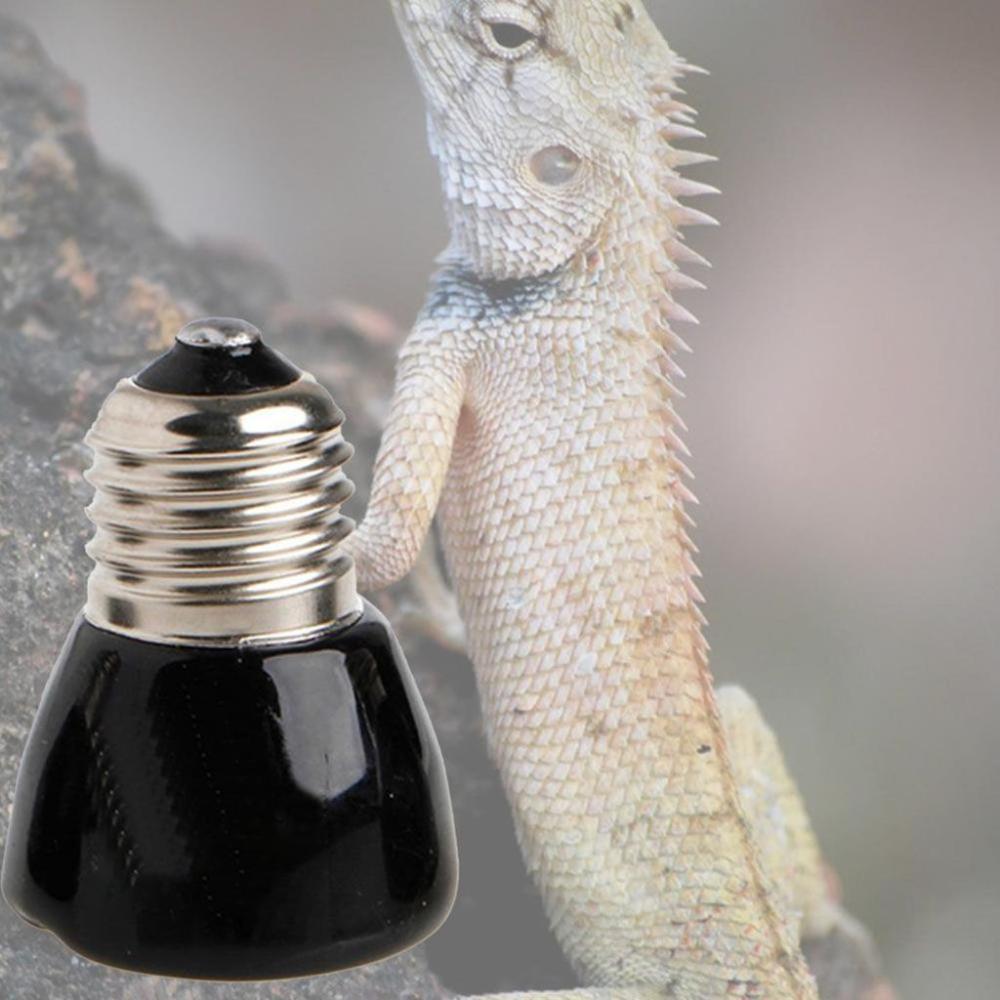 1 pcs E27 Far Infrared Black Ceramic Material for Turtle，Lizard，Chicken Pet Brooder Heating Lamp Reptile Lamp Pet Warmer Bulb 75W 110V