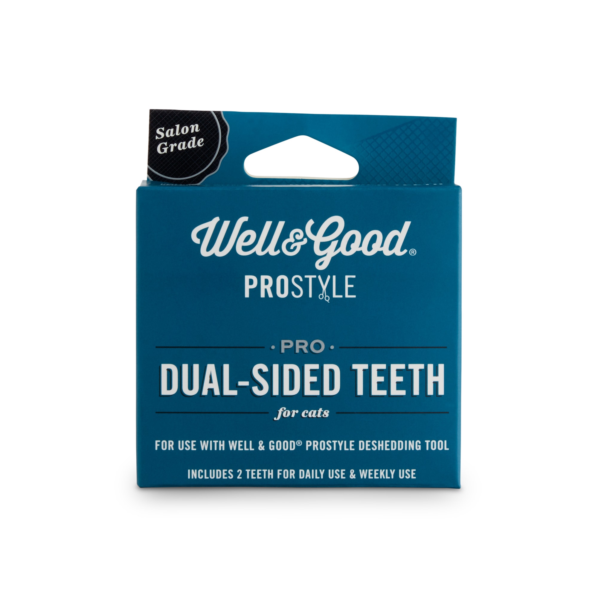 WELL  GOOD ProStyle Dual-Sided Deshedding Replacement Teeth for Cats， Small/Medium