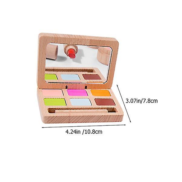 1 Set Wooden Beauty Salon Toys For Girls Makeup Playset Toys Kids Makeup Pretend Playset