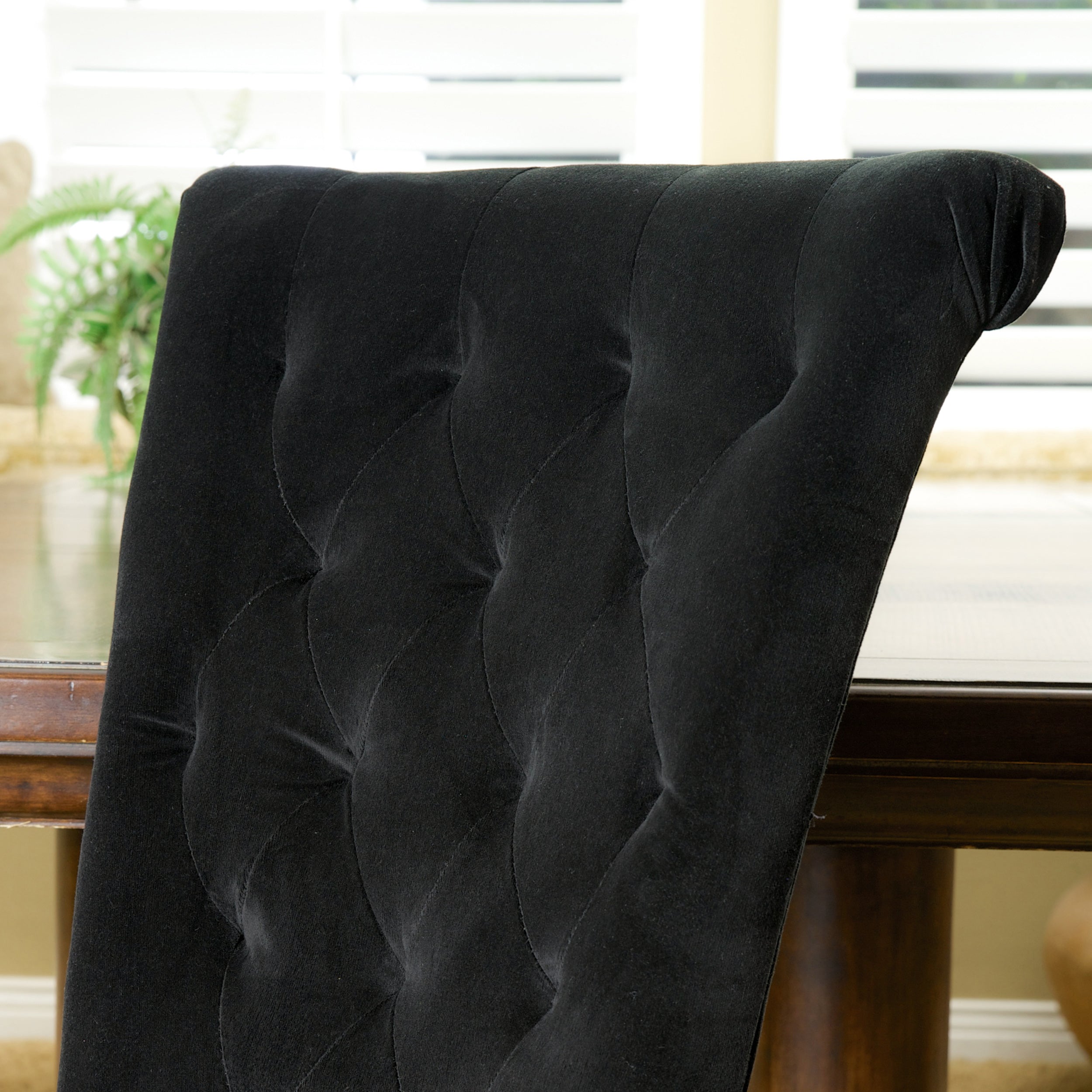 Venus Tufted New Velvet Dining Chair - Set of 2