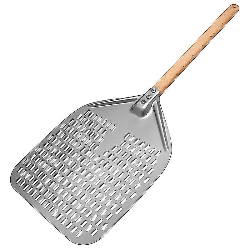 Perforated Pizza Peel，professional Anodized Aluminum Pizza Peels， Rectangular Pizza Turning Spatula