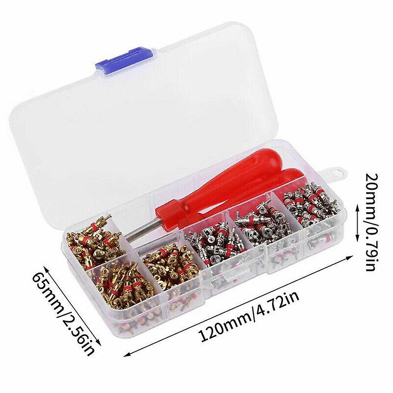 242pcs/set R134a Car A/c Air Conditioning Valve Cores Auto Car Air Con Tool Uk