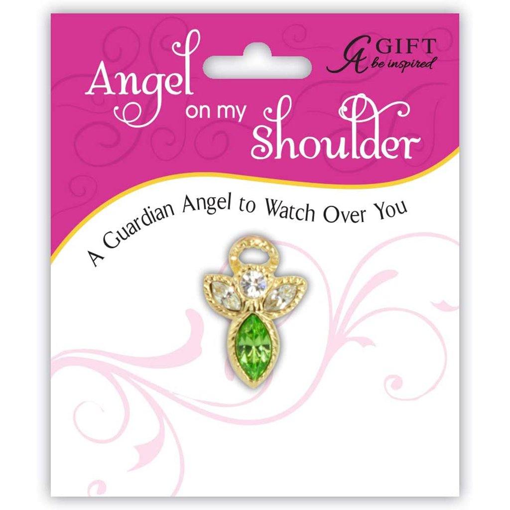 Cathedral Art  Birthstone Pin-August - Peridot