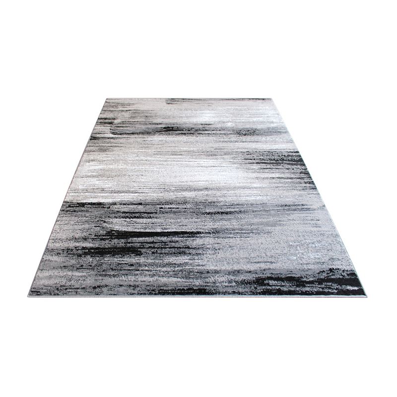 Masada Rugs Masada Rugs Trendz Collection 5'x7' Modern Contemporary Area Rug in Gray， Black and White - Design Trz863