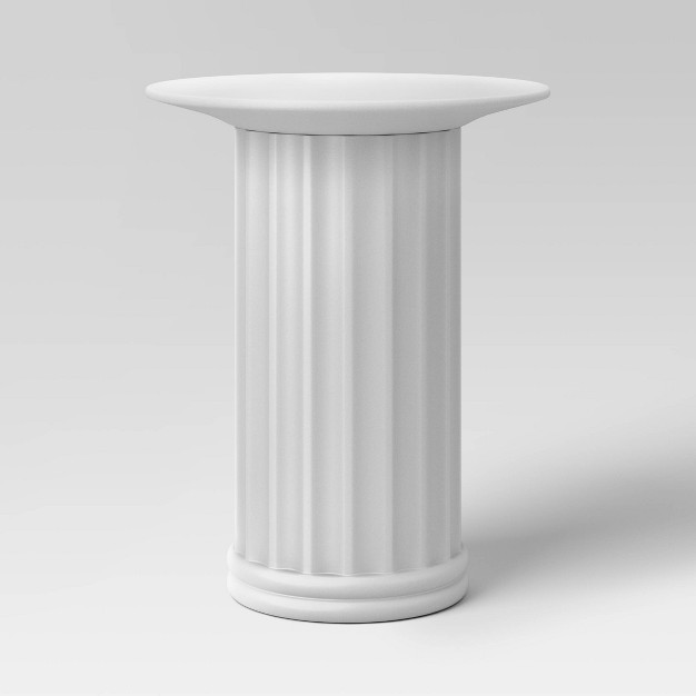 Plaster Accent Table White Designed With Studio Mcgee