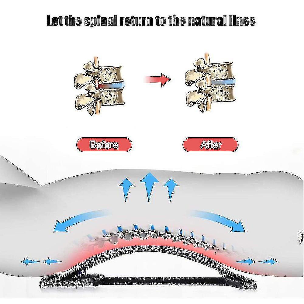 Back Stretcher Lumbar Support Massager With A Ressure Points