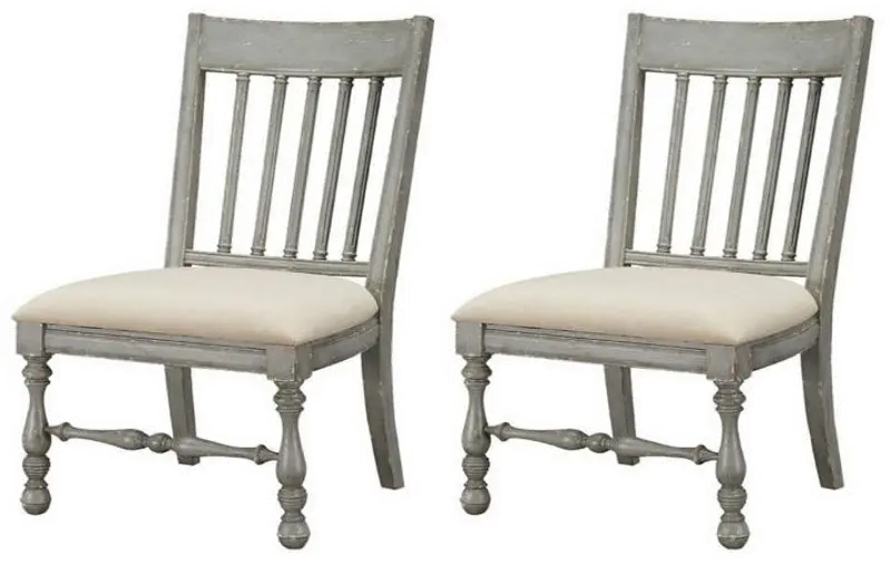 Weston Gray Upholstered Dining Room Chair (Set of 2)