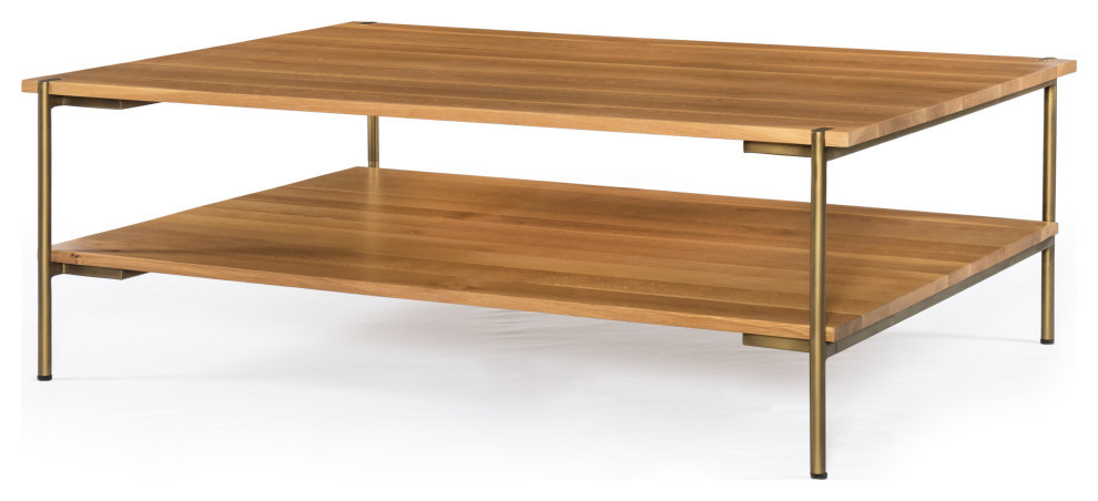 Carlisle Coffee Table  Natural Oak   Contemporary   Coffee Tables   by Four Hands  Houzz