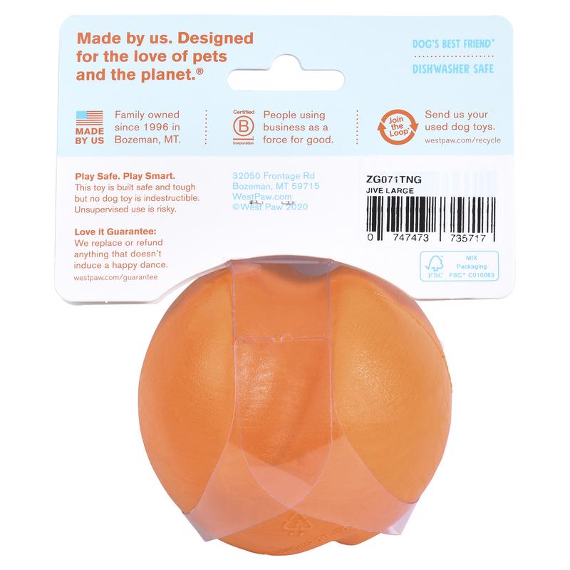 JIVE DOG BALL TANGERINE