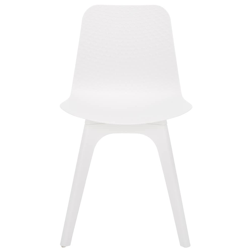 SAFAVIEH Couture Damiano Molded Plastic Dining Chair (SET of 2)   17.5 IN W x 18 IN D x 31.5 IN H