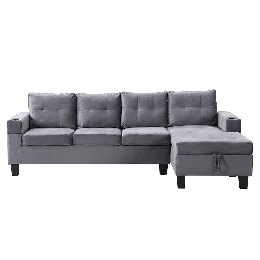 Sectional Sofa Set for Living Room with L Shape Chaise Lounge