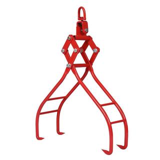 Amucolo 4 Claw Red Timber Log Lifting Logging Tongs Grabber Tong GH-CYW4-383