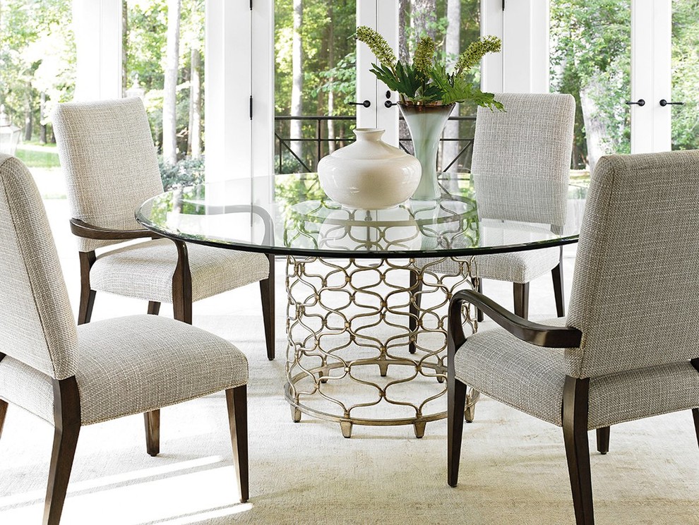 Emma Mason Signature Daria Shayla Sierra Arm Chair Plain Fabric (Set of 2)   Transitional   Dining Chairs   by Emma Mason  Houzz