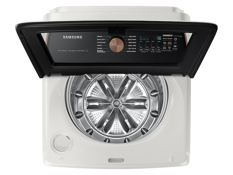 Samsung WA55CG7500AE 5.5 Cu. Ft. Extra-Large Capacity Smart Top Load Washer With Auto Dispense System In Ivory