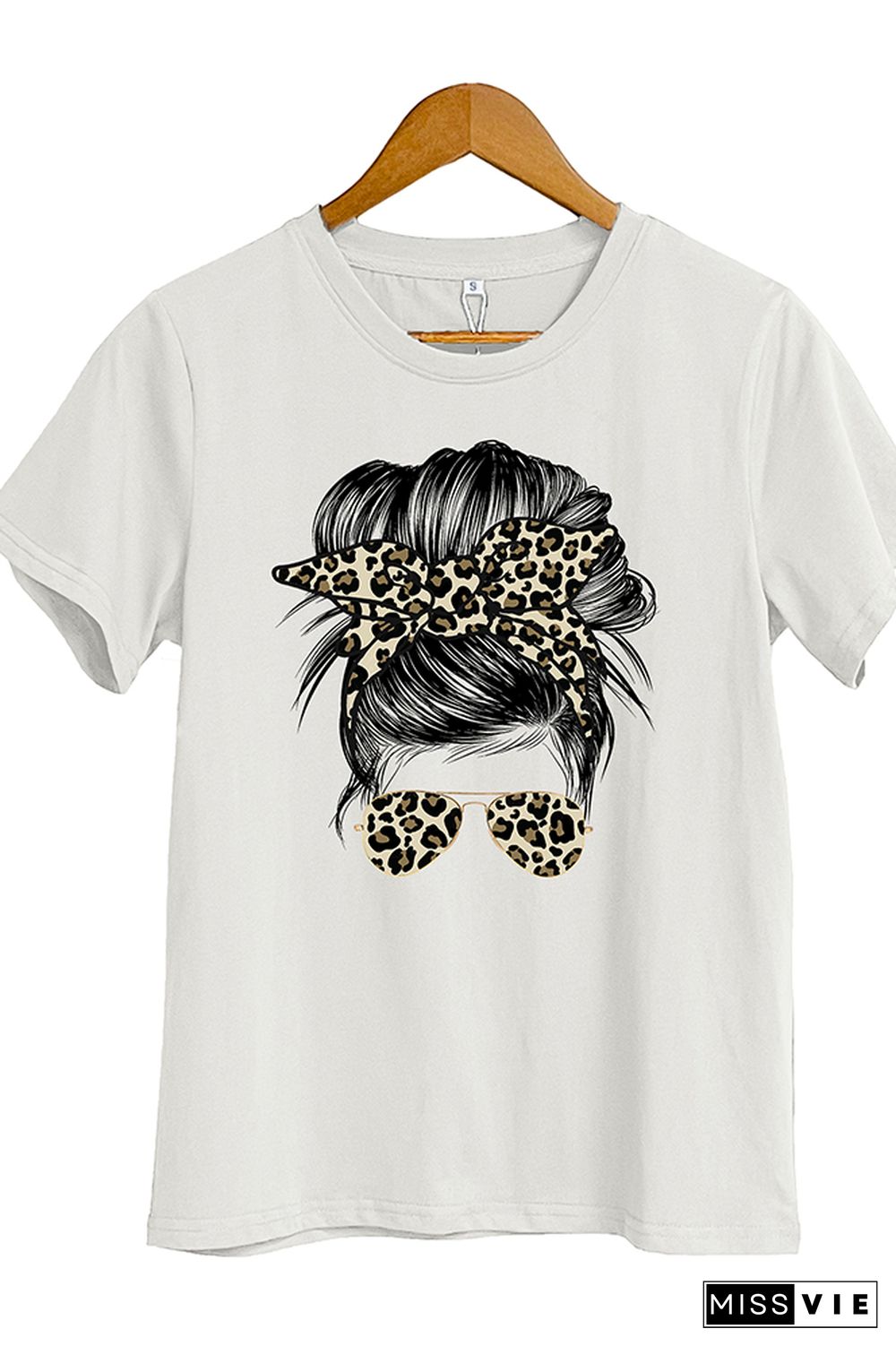 Mama Leopard Short Sleeve Graphic Tee Wholesale