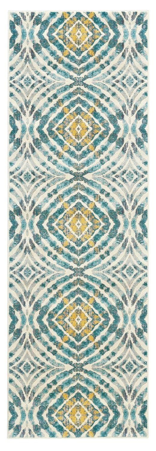 Arsene Blue and Yellow Rug by BD Fine